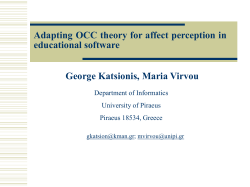 Adapting OCC theory for affect perception in
