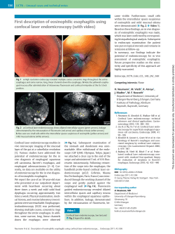 First description of eosinophilic esophagitis using