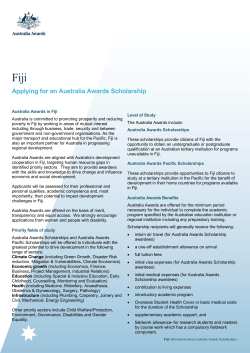 Applying for an Australia Awards Scholarship