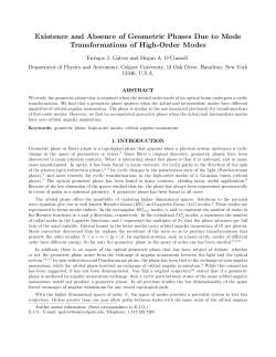 Existence and Absence of Geometric Phases Due to Mode