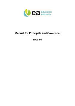 First-aid - Education Authority