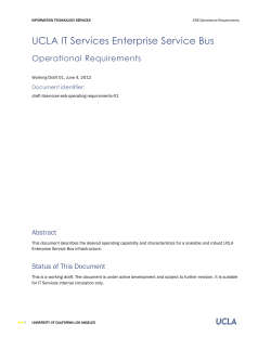 ESB Operational Requirements