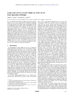 Large-scale surveys of snow depth on Arctic sea ice from Operation