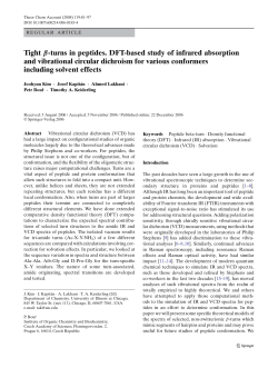 Tight &beta;-turns in peptides. DFT-based study of infrared absorption