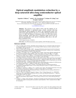 Optical amplitude modulation extinction by a deep