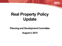 Real Property Presentation 8-4-15