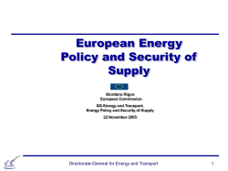 The EU-Russia Energy Technology Center