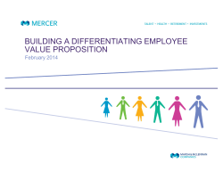 building a differentiating employee value proposition