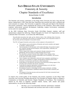 program area i: scholarship - Division of Student Affairs