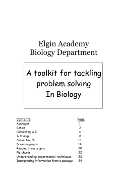 A toolkit for tackling problem solving