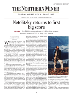 Netolitzky returns to first big score