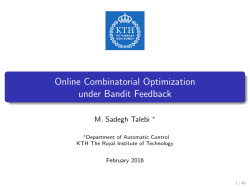 Online Combinatorial Optimization under Bandit Feedback