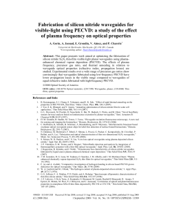 Fabrication of silicon nitride waveguides for visible-light