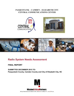 Radio System Needs Assessment