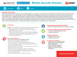 Mobile Security Solution Solution Overview