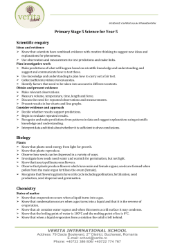 Primary Stage 5 Science for Year 5 Scientific enquiry