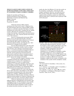Molecular Dynamics Simulations Of Rapid Transport Paths For Li