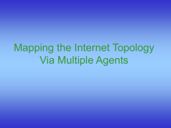 Mapping the Internet Topology Via Multiple Agents