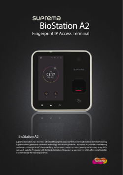 BioStation A2 Brochure_EN_F