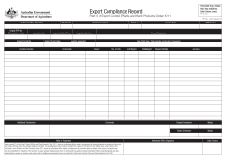PE100 Export Compliance Record