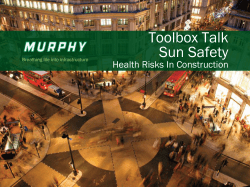 Sun Safety - Health and Safety Hub