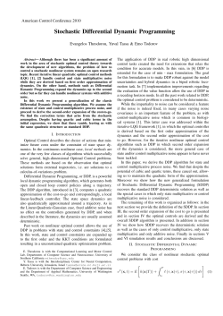 Stochastic Differential Dynamic Programming