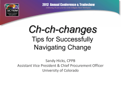 Ch-Ch-Changes! Tips for Successfully Navigating Change