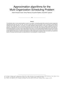 Approximation algorithms for the Multi-Organization