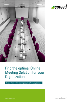 Find the optimal Online Meeting Solution for your