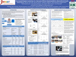 Neuropsychological outcomes in a two-year African