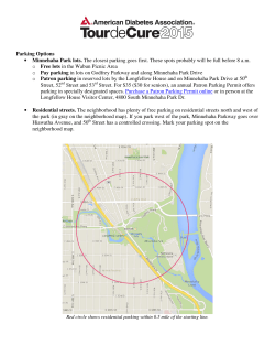 Parking Options • Minnehaha Park lots. The closest parking goes