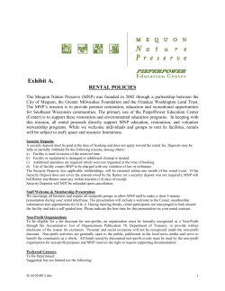 urban ecology center rental policies