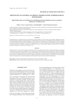 technical note/nota t&eacute;cnica prototype to control alcoholic