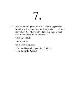 7. Discussion and possible action regarding potential Board position