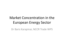 Market Concentration in the European Energy Sector