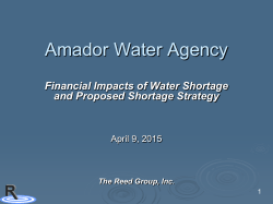 Financial Impacts of Water Shortage and