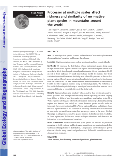 Processes at multiple scales affect richness and similarity of
