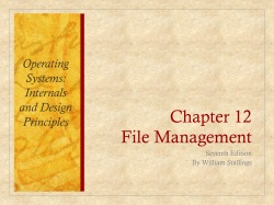 Slide 12 : File Management