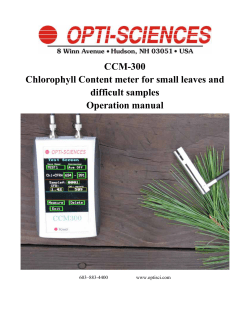 CCM-300 Chlorophyll Content meter for small