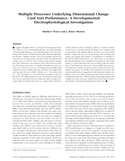 Multiple Processes Underlying Dimensional Change Card Sort