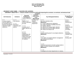 Unit Level Strategic Plan - Central Washington University