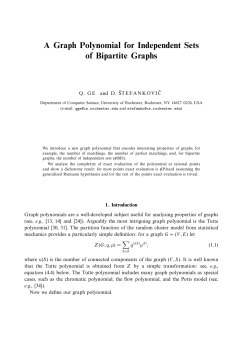 A Graph Polynomial for Independent Sets of