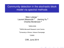 Community detection in the stochastic block model via
