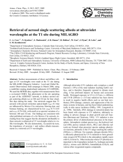 Retrieval of aerosol single scattering albedo at ultraviolet
