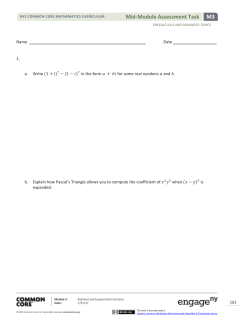 Precalculus and Advanced Topics Module 3: Mid