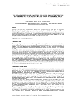 the influence of solar radiation exposure on air temperature