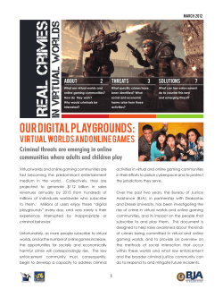 Real Crimes in Virtual Worlds