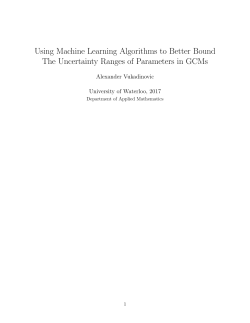 Using Machine Learning Algorithms to Better Bound The Uncertainty