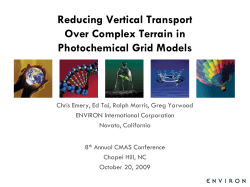 Revised Vertical Advection