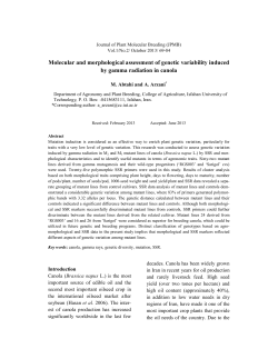 - Journal of Plant Molecular Breeding